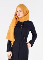 Tesettür giyim LACİVERT T 1774 Ferda Tesettür 55539 Pardesü-Alv Fashion