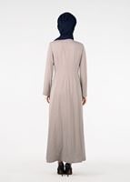 Tesettür giyim BEJ T 1774 Ferda Tesettür 55539 Pardesü-Alv Fashion