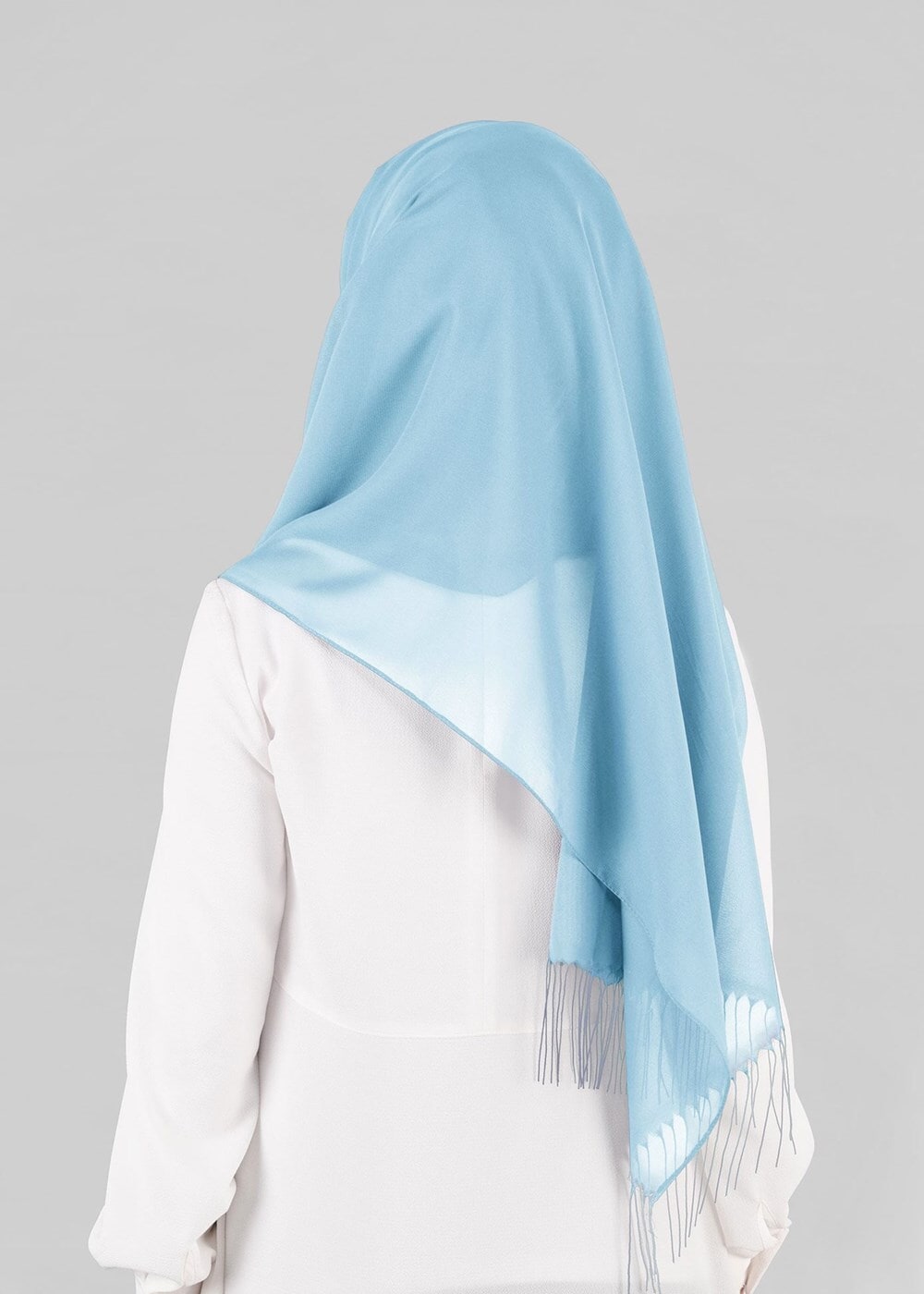 Tesettür giyim MAVİ T 9849 ALVİNA TURLU ŞİFON ŞAL