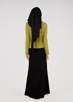 Tesettür giyim YEŞİL T 3231E Farah Tesettür 6288 2&prime;li Etekli Takım-Alv Fashion