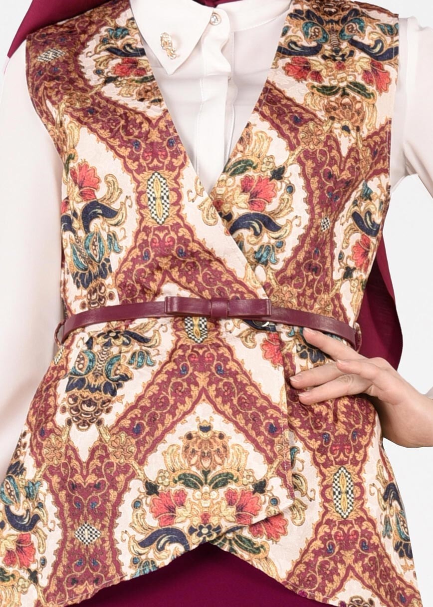 Tesettür giyim MÜRDÜM T 4508 Almina Tesettür 30011 3&prime;Lü Etekli Takım-Alv Fashion