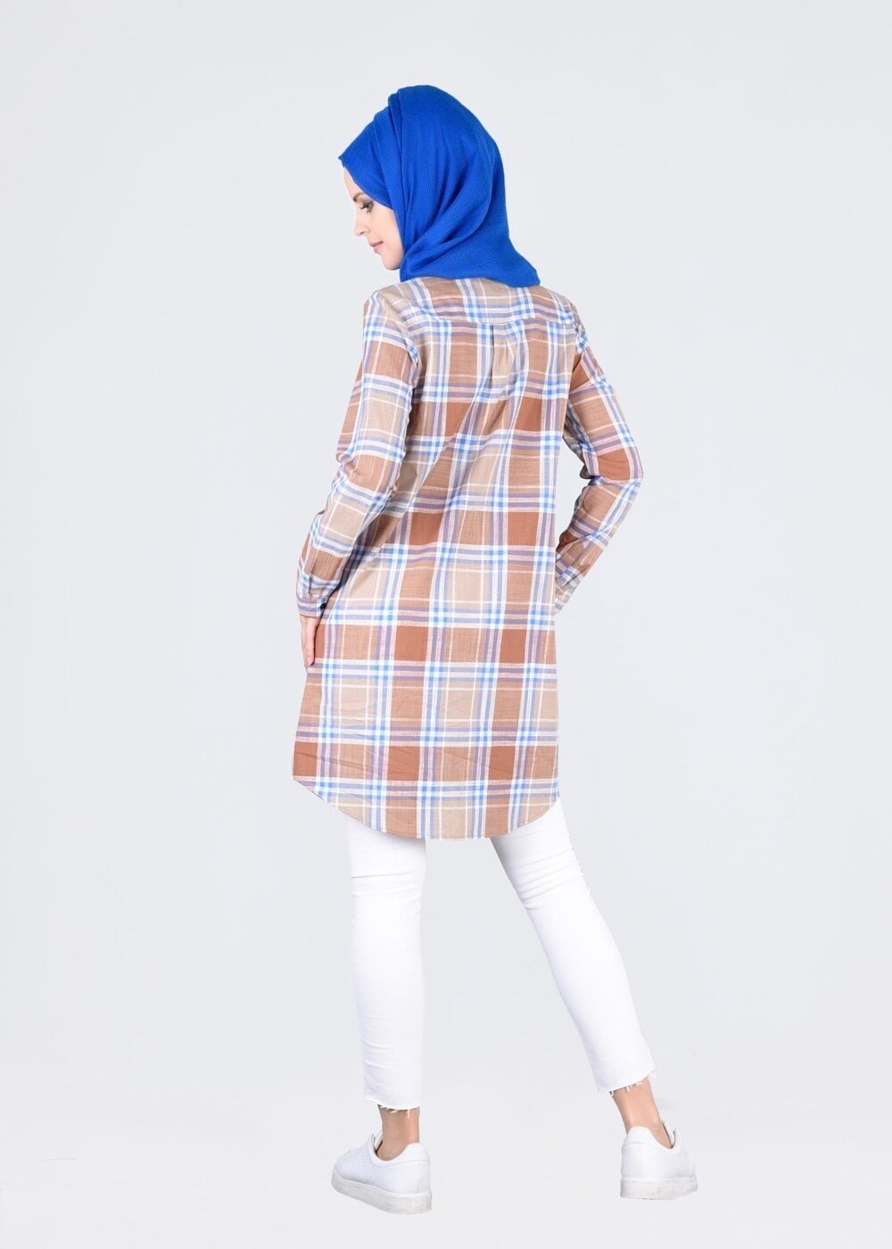 Tesettür giyim TABA T 86215-5 Allday- Gizli Patlı Gömlek