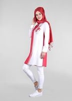 Tesettür giyim FUŞYA T 4245 New Multi Şifon Tesettür Tunik-Alv Fashion