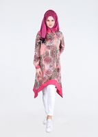 Tesettür giyim PUDRA T 4282 Rosa Tesettür 9681 Tunik-Alv Fashion