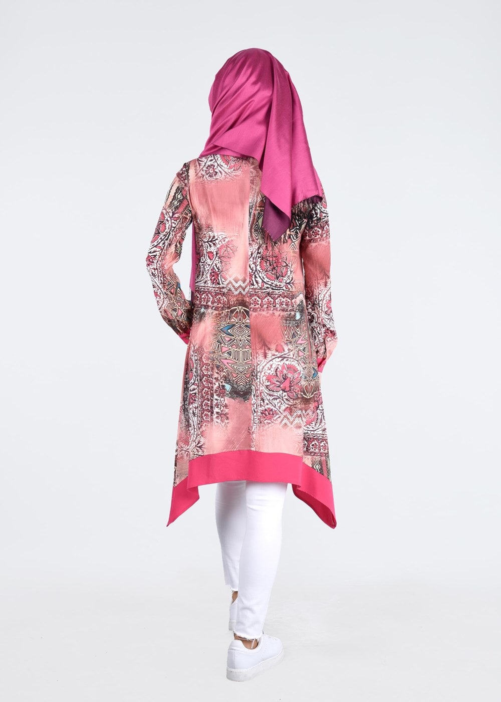 Tesettür giyim PUDRA T 4282 Rosa Tesettür 9681 Tunik-Alv Fashion