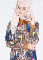 Tesettür giyim LACİVERT T 4282 Rosa Tesettür 9681 Tunik-Alv Fashion