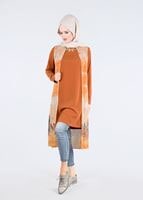 Tesettür giyim TURUNCU T 4401 Criss Tesettür Tunik-Alv Fashion