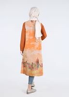 Tesettür giyim TURUNCU T 4401 Criss Tesettür Tunik-Alv Fashion