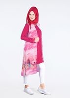 Tesettür giyim FUŞYA T 4401 Criss Tesettür Tunik-Alv Fashion