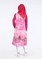 Tesettür giyim FUŞYA T 4401 Criss Tesettür Tunik-Alv Fashion