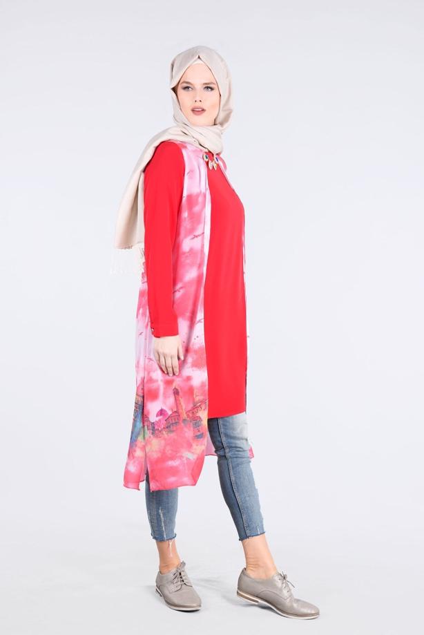 Vêtements hijab  T 4401 Criss Tesettür Tunik-Alv Fashion - TRENDTESETTÜR