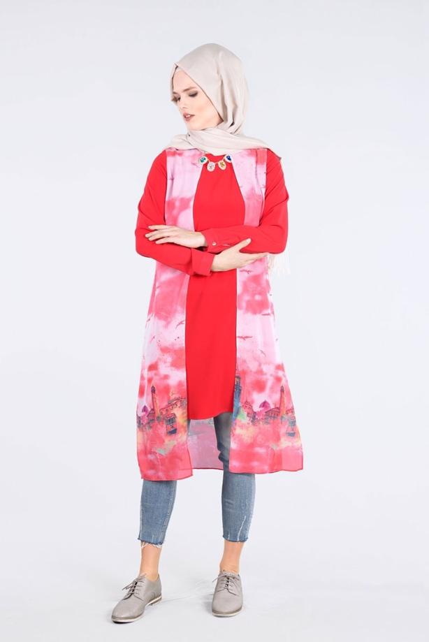 Vêtements hijab  T 4401 Criss Tesettür Tunik-Alv Fashion - TRENDTESETTÜR