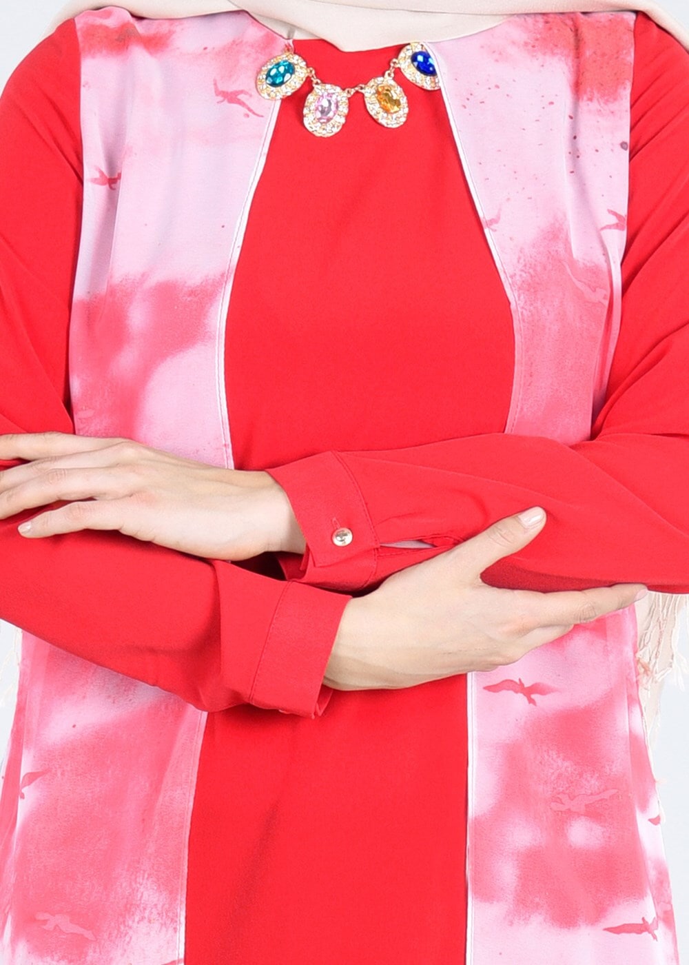 Vêtements hijab CORAIL T 4401 Criss Tesettür Tunik-Alv Fashion