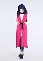 Tesettür giyim FUŞYA T 4450 Sheraton 2&prime;li Tesettür Tunik-Alv Fashion