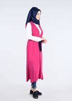 Tesettür giyim FUŞYA T 4450 Sheraton 2&prime;li Tesettür Tunik-Alv Fashion