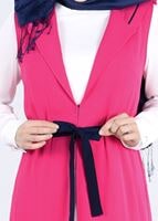 Tesettür giyim FUŞYA T 4450 Sheraton 2&prime;li Tesettür Tunik-Alv Fashion