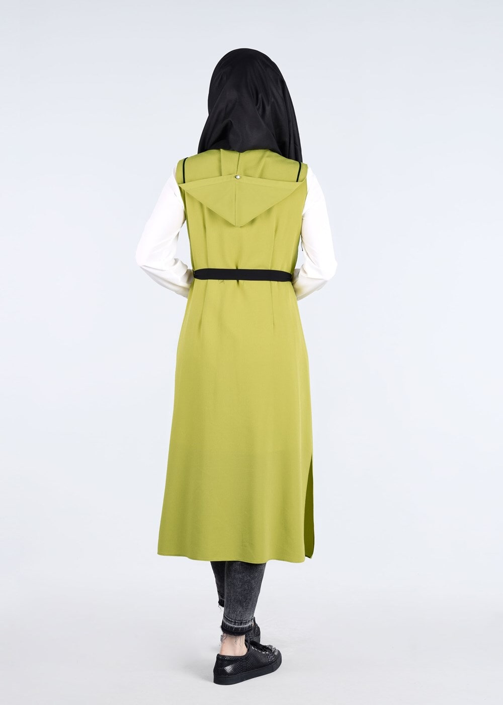 Tesettür giyim YEŞİL T 4450 Sheraton 2&prime;li Tesettür Tunik-Alv Fashion