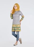 Tesettür giyim YEŞİL T 4467 İnci 30334 Tunik-Alv Fashion