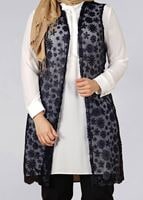 Vêtements hijab BLEU MARINE T 4521 AG 41 2′li Tesettür Tunik-Alv Fashion