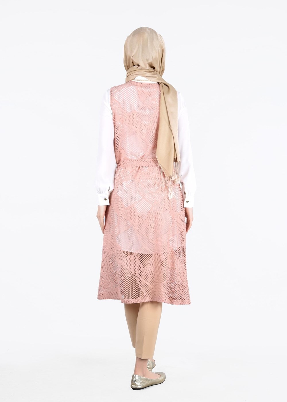 Vêtements hijab POUDRE T 4533 Hemlock 9193 2′li Tunik -Alv Fashion