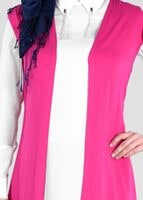 Tesettür giyim FUŞYA T 4551 New Viscon Lycra Tesettür Tunik-Alv Fashion