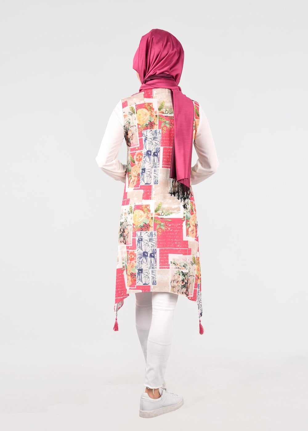 Tesettür giyim FUŞYA T 4638 Capri 10306 Tesettür Tunik-Alv Fashion