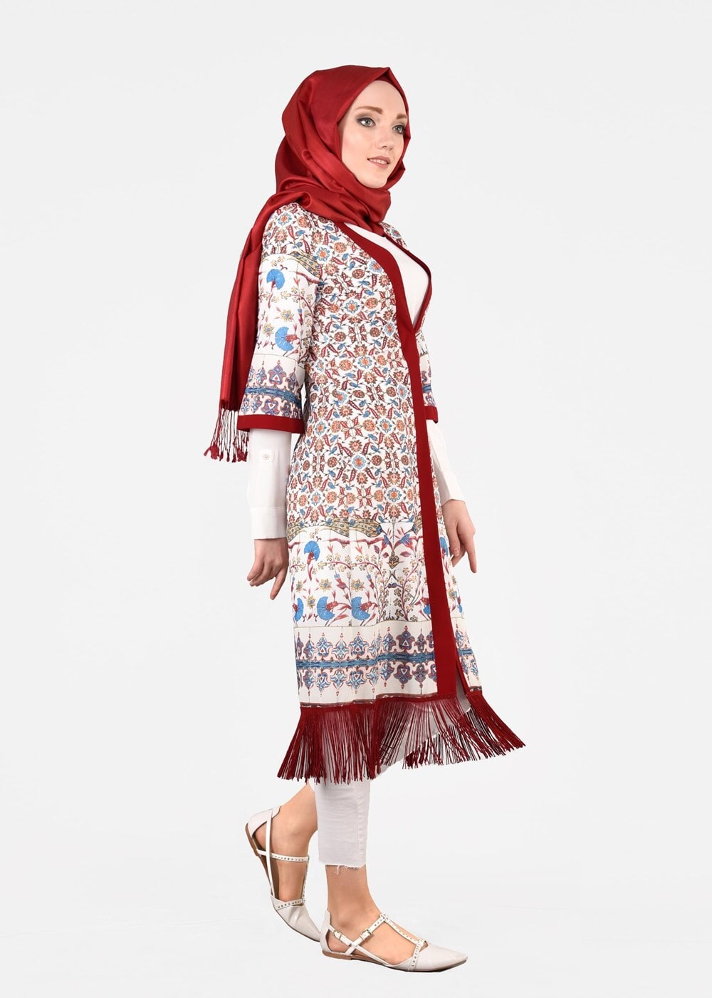 Tesettür giyim KAHVE T 4644 Clara 7953 Tunik-Alv Fashion