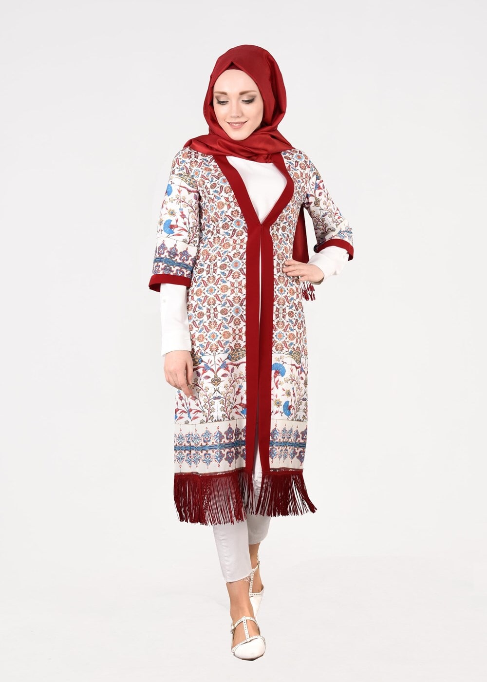 Tesettür giyim KAHVE T 4644 Clara 7953 Tunik-Alv Fashion