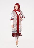 Tesettür giyim KAHVE T 4644 Clara 7953 Tunik-Alv Fashion