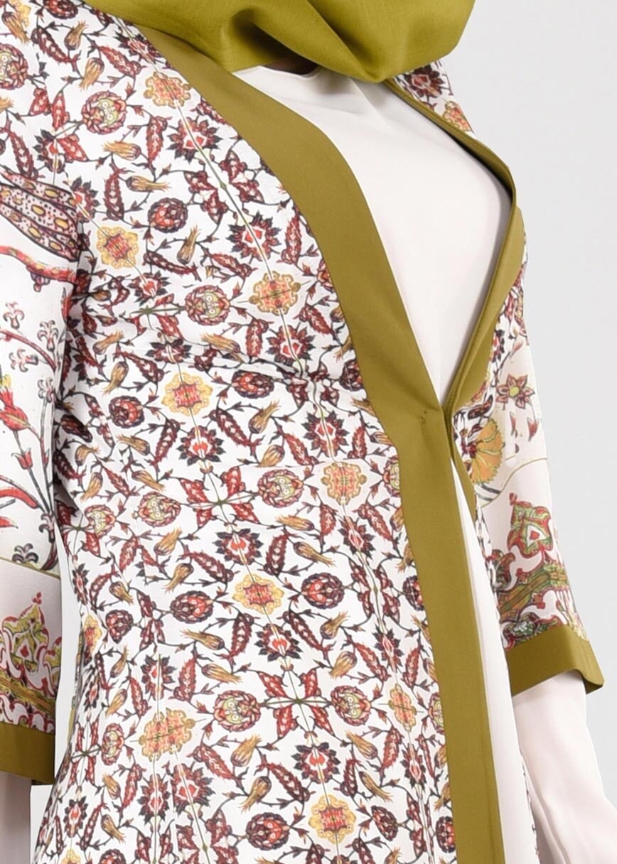 Tesettür giyim YEŞİL T 4644 Clara 7953 Tunik-Alv Fashion