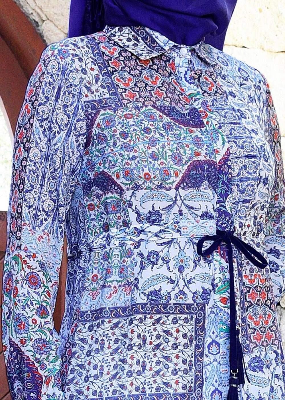 Tesettür giyim LACİVERT T 4649 Burble 6906 Tesettür Tunik-Alv Fashion