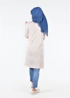 Tesettür giyim BEJ T 00215 Allday-Örme Tesettür Tunik