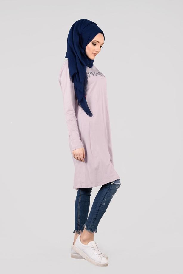 Vêtements hijab POUDRE T 21215 Allday-Penye Tunik - TRENDTESETTÜR