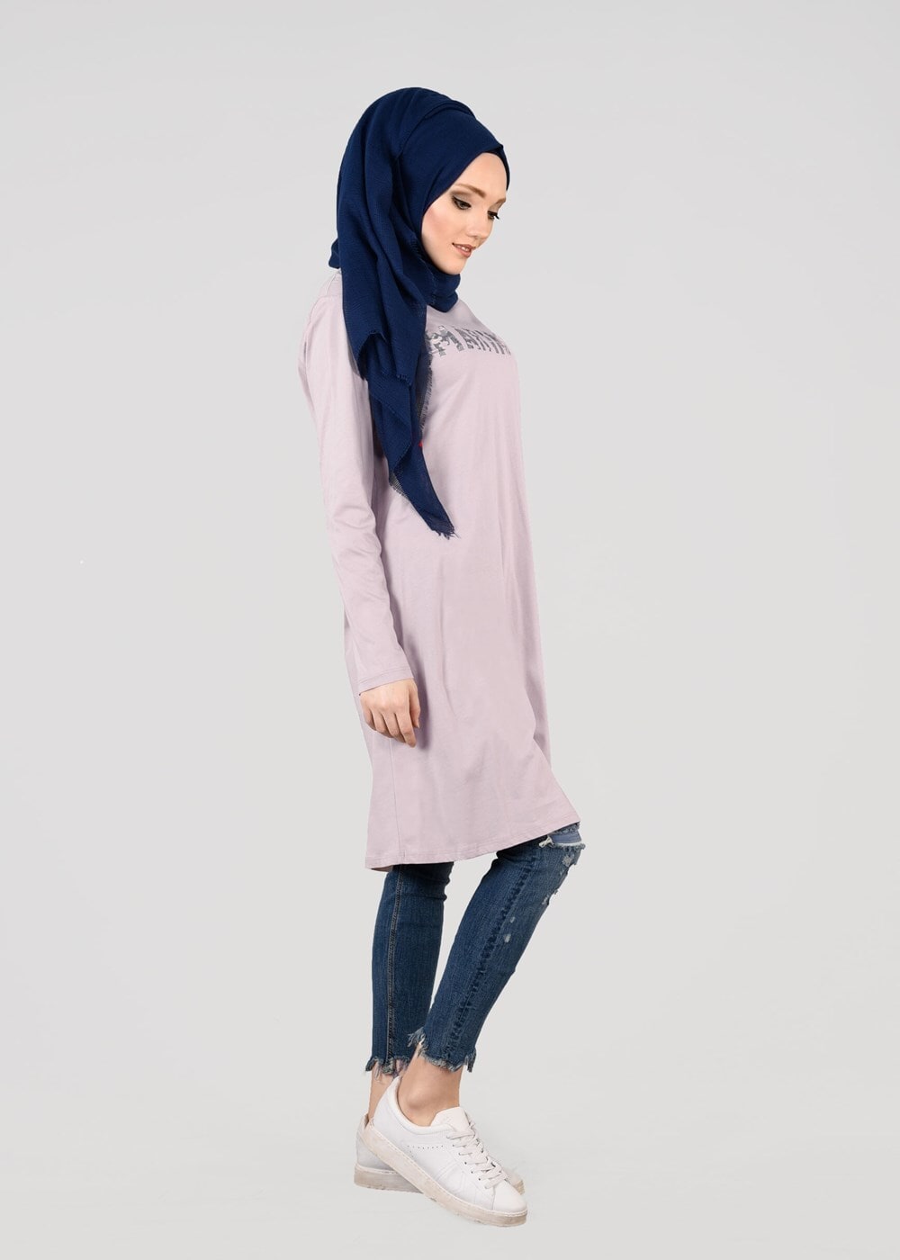 Vêtements hijab POUDRE T 21215 Allday-Penye Tunik