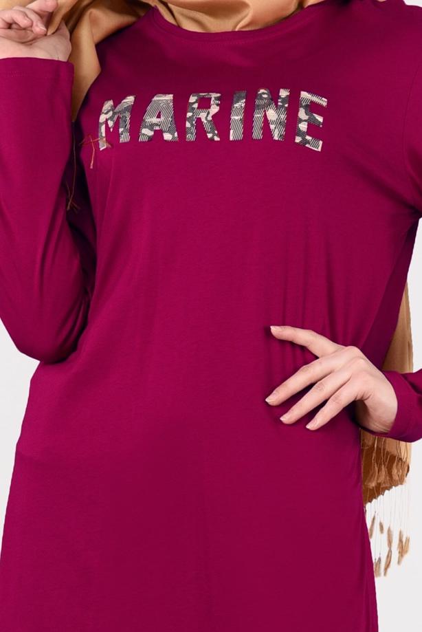 Vêtements hijab ROUGE BORDEAUX T 21215 Allday-Penye Tunik - TRENDTESETTÜR