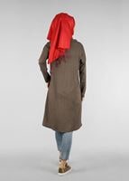 Vêtements hijab KAKI T 38115 Allday-Örme Tesettür Tunik