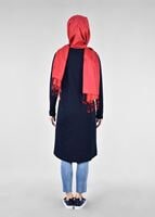 Vêtements hijab BLEU MARINE T 38115 Allday-Örme Tesettür Tunik