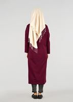 Vêtements hijab ROUGE BORDEAUX T 56015 Allday-Penye Tesettür Tunik