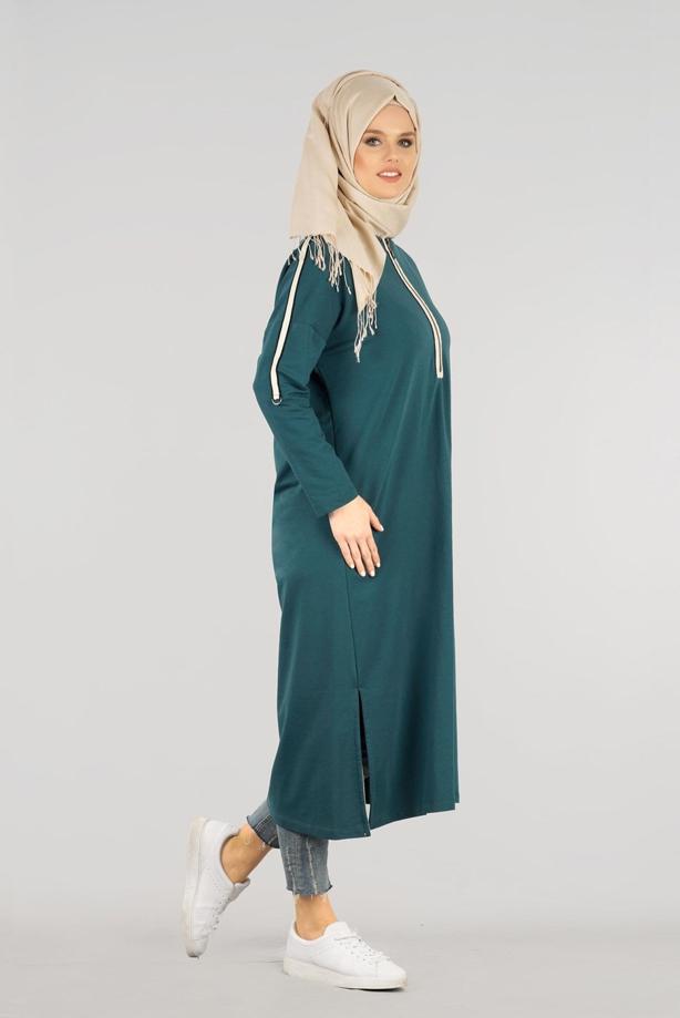 Vêtements hijab  T 56015 Allday-Penye Tesettür Tunik - TRENDTESETTÜR
