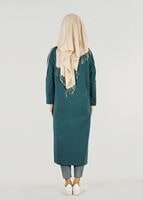 Vêtements hijab VERT T 56015 Allday-Penye Tesettür Tunik