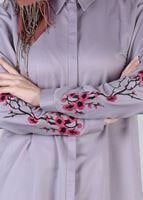 Tesettür giyim MOR T 57115 Allday-Nakışlı Tesettür Tunik