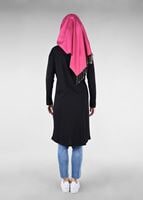 Vêtements hijab NOIR T 88115 Allday-Örme Tesettür Tunik