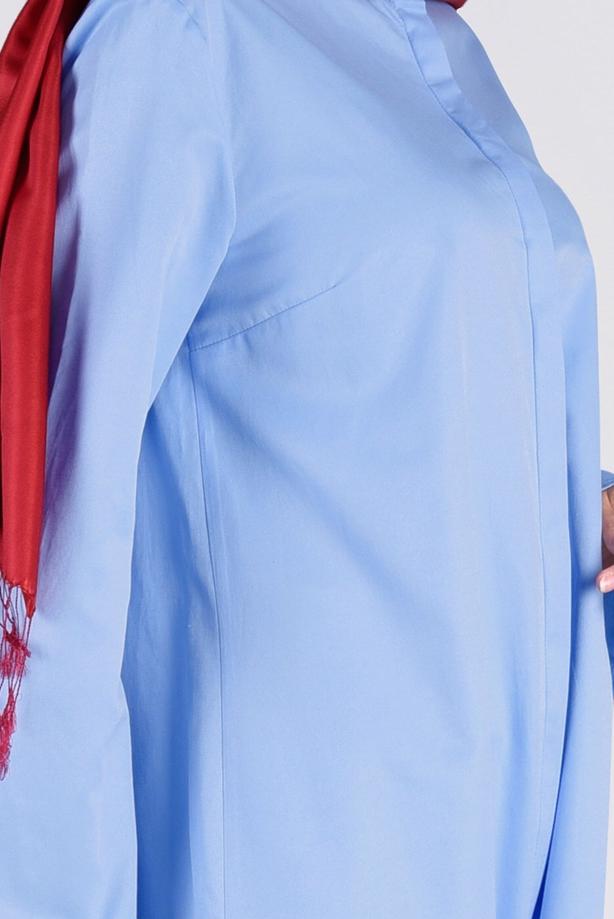 Vêtements hijab  T 95115 Allday-Nakışlı Tesettür Tunik - TRENDTESETTÜR