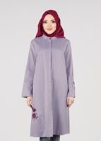 Tesettür giyim MOR T 95115 Allday-Nakışlı Tesettür Tunik