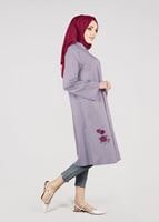 Tesettür giyim MOR T 95115 Allday-Nakışlı Tesettür Tunik