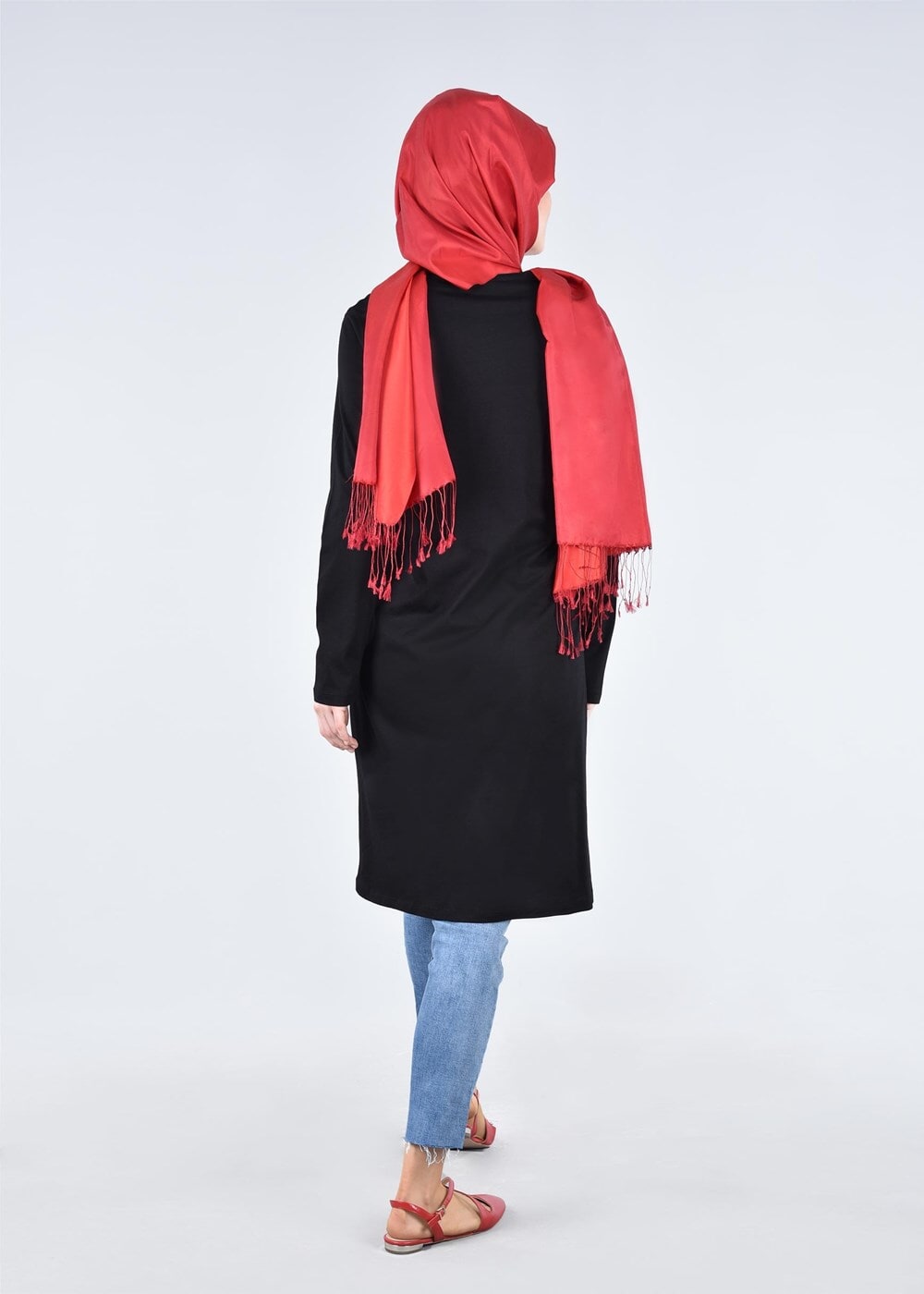 Vêtements hijab NOIR T 99115 Allday-Örme Tesettür Tunik
