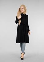 Hijab clothing BLACK T 0028 Stilife- Güpür Detaylı Tunik