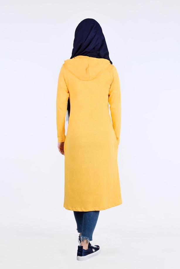 Vêtements hijab  T 0855 Fermuar Detaylı Spor Tesettür Tunik-Tekten Fashion - TRENDTESETTÜR