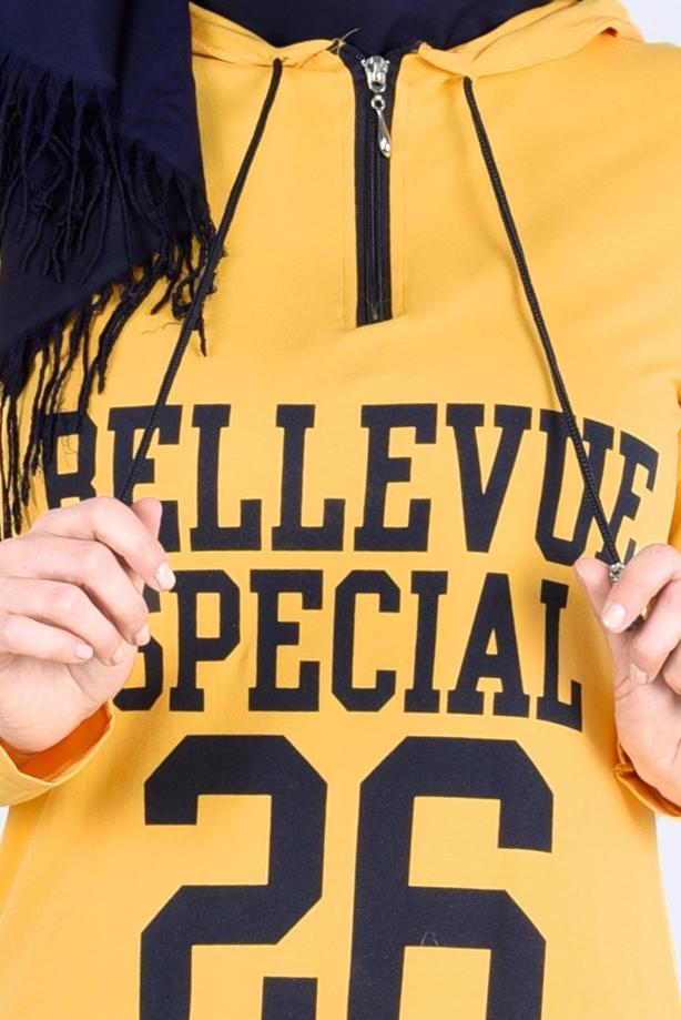 Vêtements hijab  T 0855 Fermuar Detaylı Spor Tesettür Tunik-Tekten Fashion - TRENDTESETTÜR