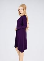 Tesettür giyim MOR T 1025 Önden Düğmeli Hakim Yaka Tesettür Tunik-Pr Collection